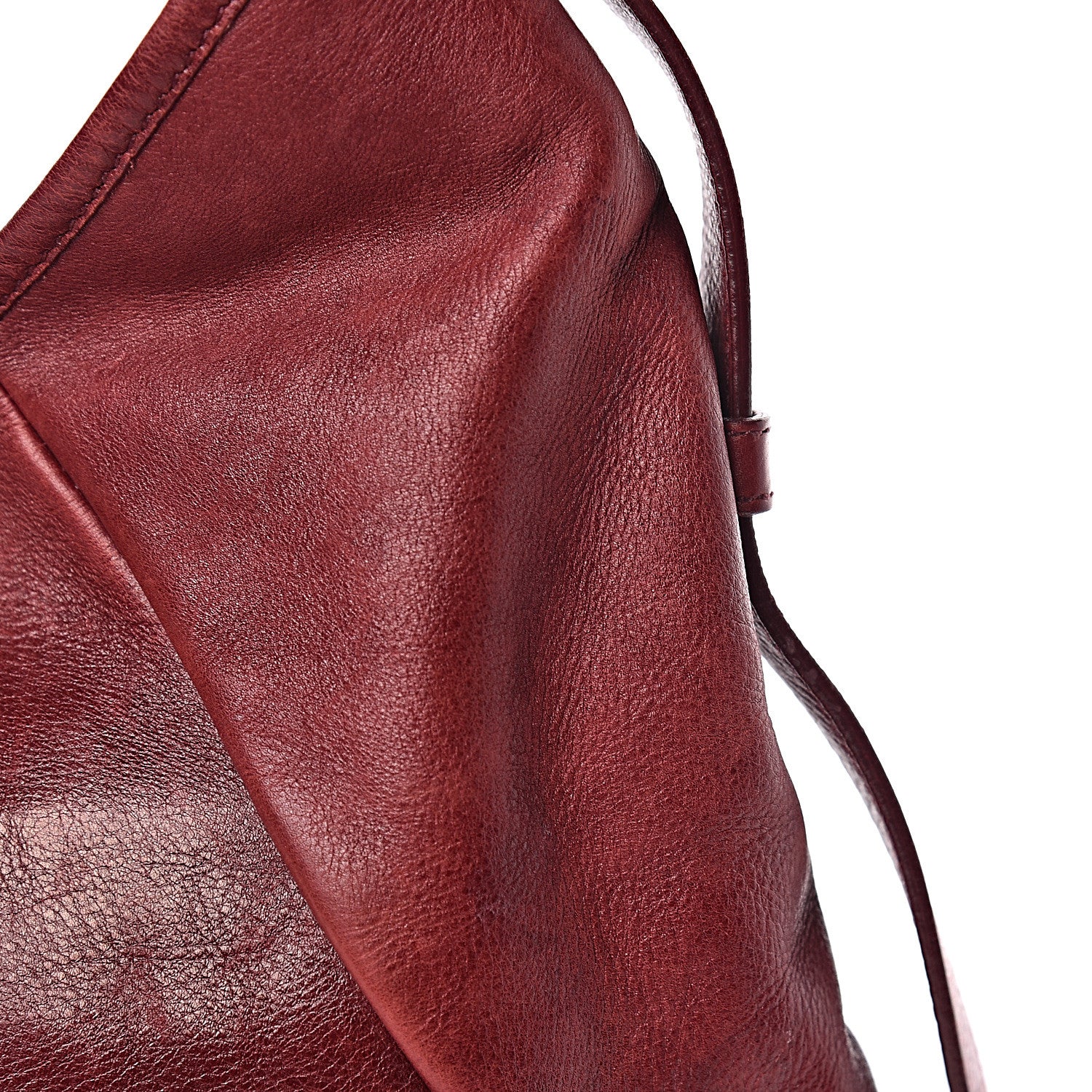 Saint Laurent Buffalo Medium Mombasa Horn Bag Red 19 of 25