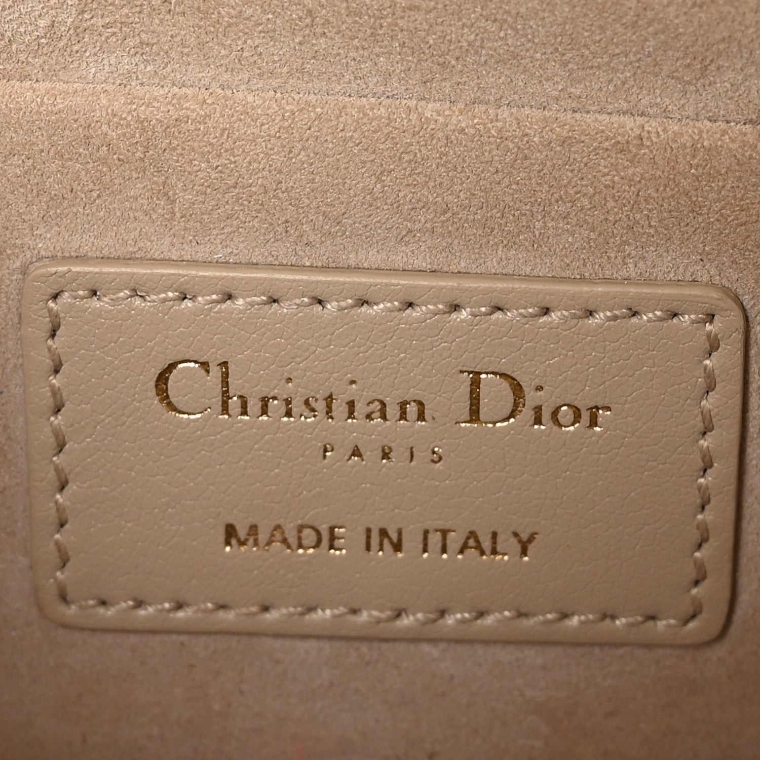 Christian Dior Lambskin Cannage Mini Jolie Top Handle Bag Beige 6 of 10