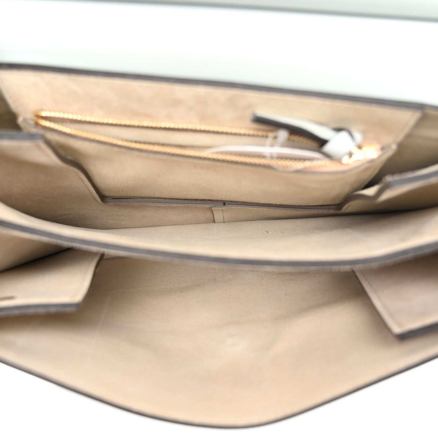 Calfskin Suede Medium Faye Shoulder Bag Airy Grey