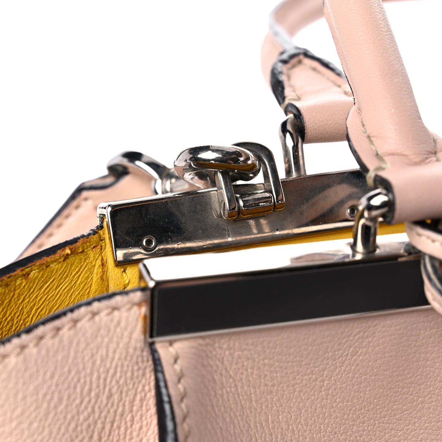Vitello Dolce Shiny Nappa Petite 3Jours Tote Beige Chantilly