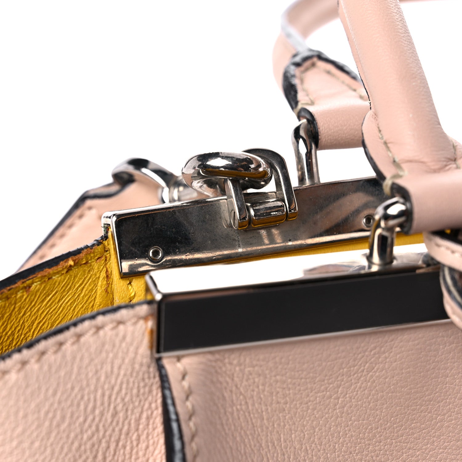 Fendi Vitello Dolce Shiny Nappa Petite 3Jours Tote Beige Chantilly 25 of 25