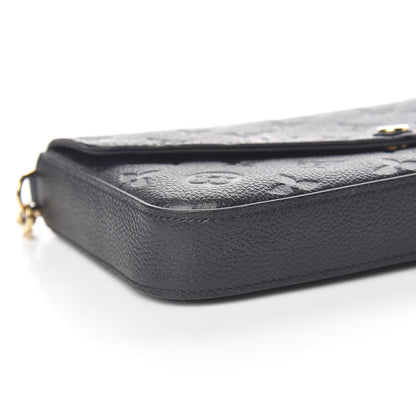 Louis Vuitton Empreinte Pochette Felicie Chain Wallet Black 5 of 14