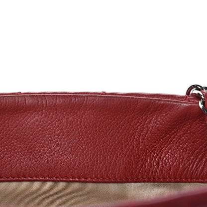 Chanel Caviar Quilted Expandable Zip Shoulder Bag Red 20 of 22
