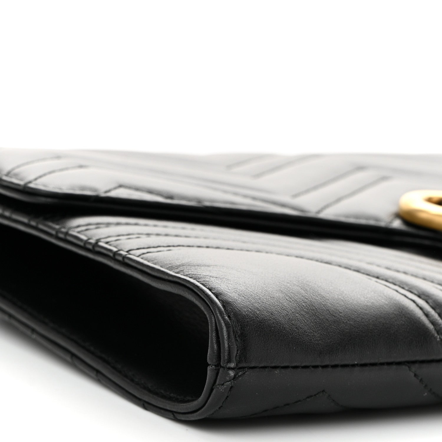 Gucci Calfskin Matelasse GG Marmont Clutch Black 9 of 11