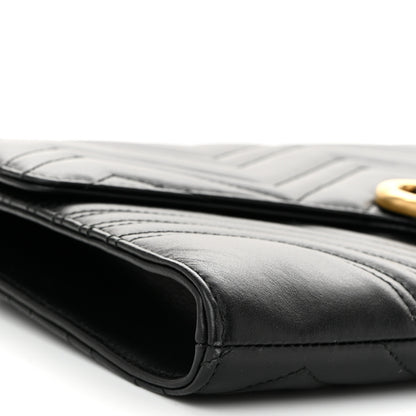 Gucci Calfskin Matelasse GG Marmont Clutch Black 9 of 11