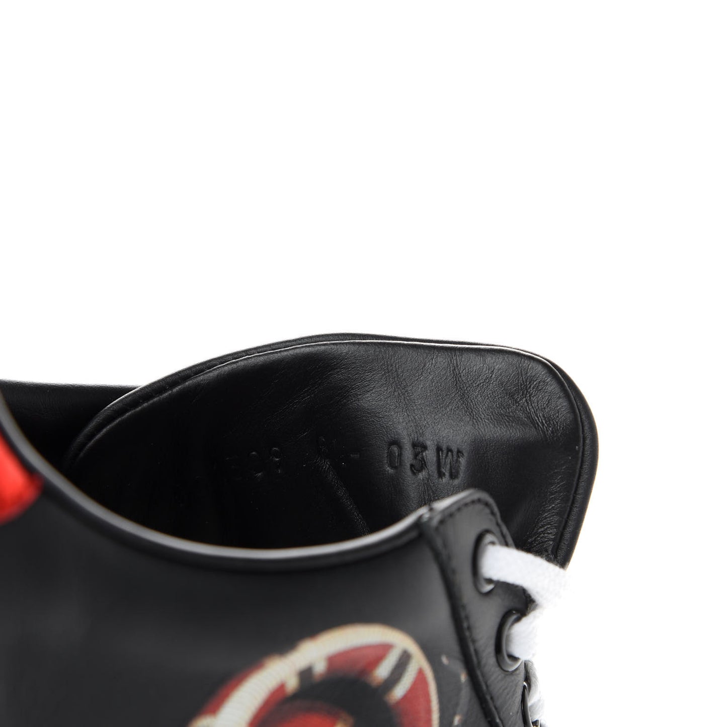 Calfskin Kingsnake Mens Ace Sneakers 8.5 Black Multicolor