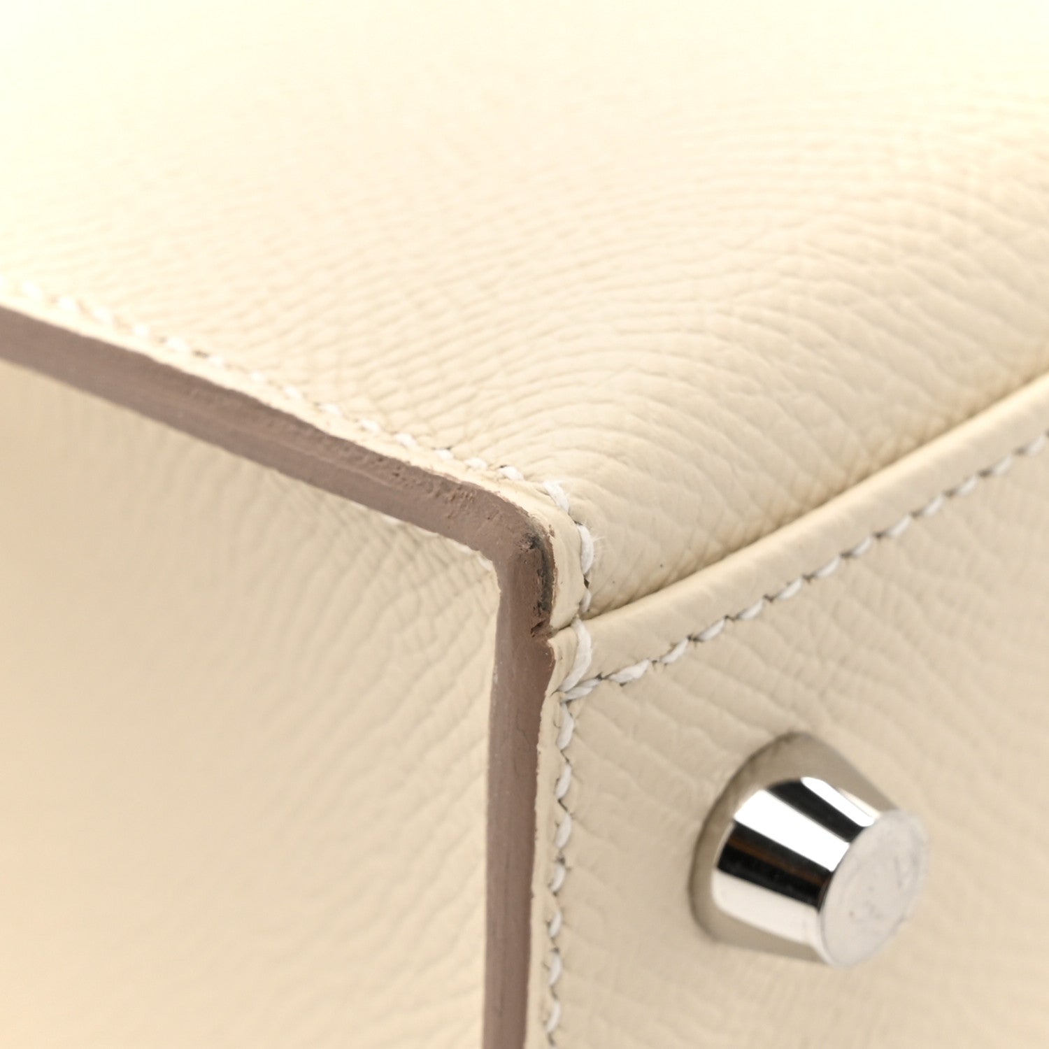 Hermes Epsom Kelly Sellier 25 Craie 11 of 13