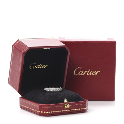 Cartier 18K White Gold Diamond Mimi Ring 57 8 5 of 5