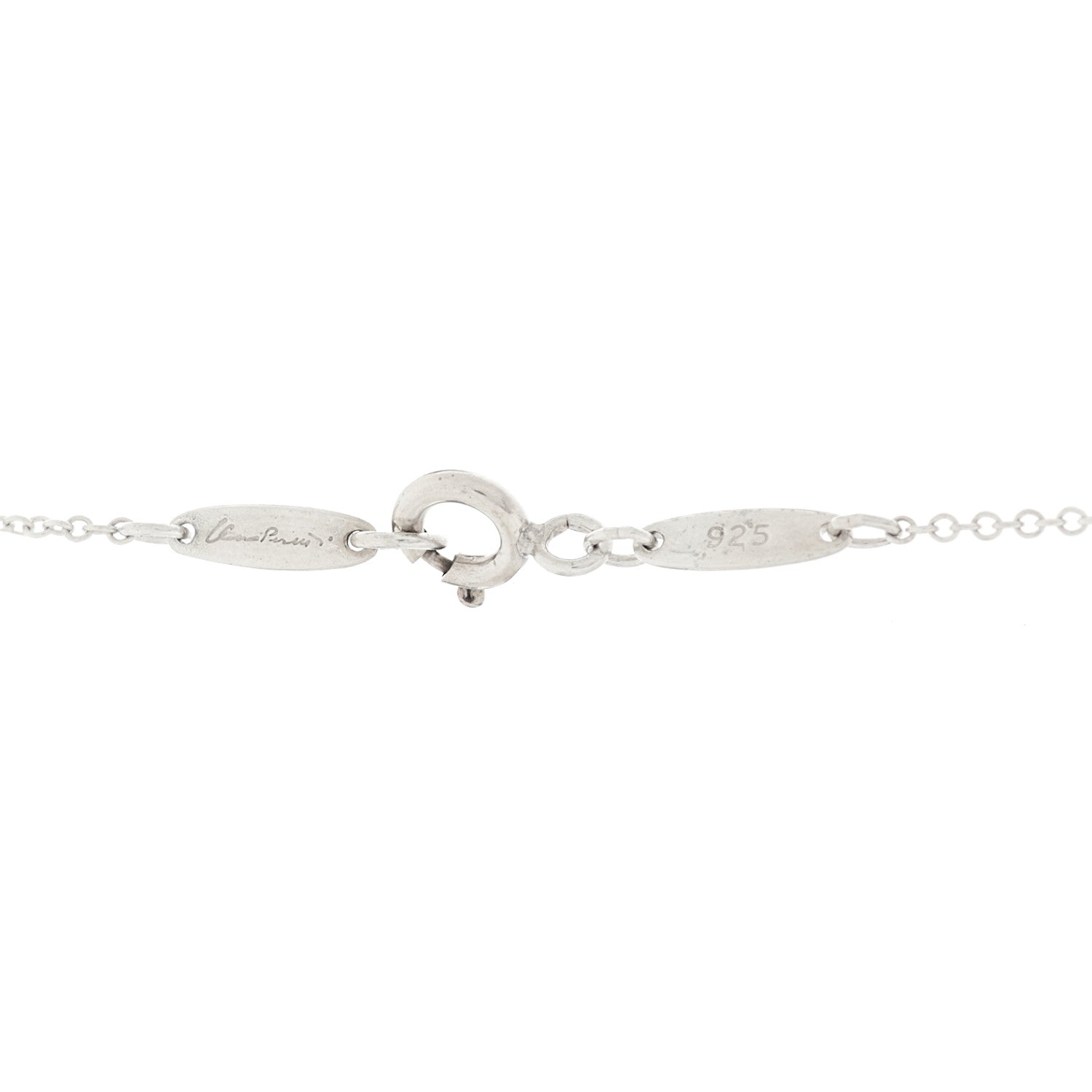 Tiffany Sterling Silver 12mm Elsa Peretti Teardrop Pendant Necklace 6 of 6