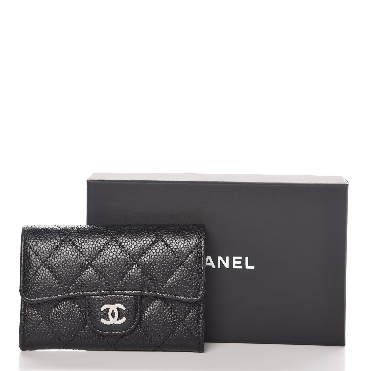 Chanel Caviar Quilted Flap Card Holder Black 9 of 9
