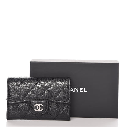 Chanel Caviar Quilted Flap Card Holder Black 9 of 9