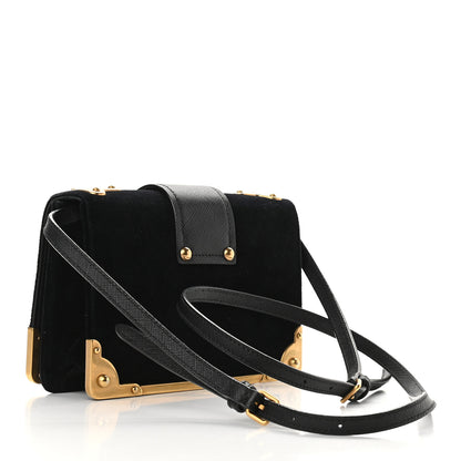 Prada Velvet Cahier Astrology Bag Black 3 of 8