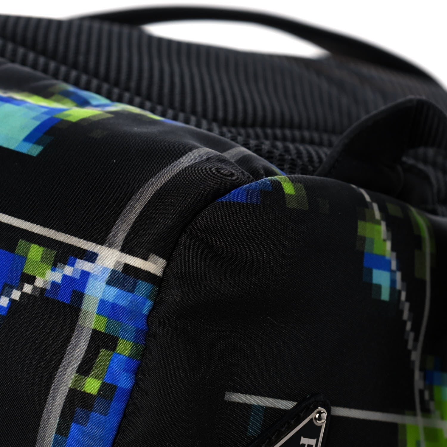 Prada Tessuto Nylon Radar Print Medium Double Buckle Backpack Multicolor 11 of 13