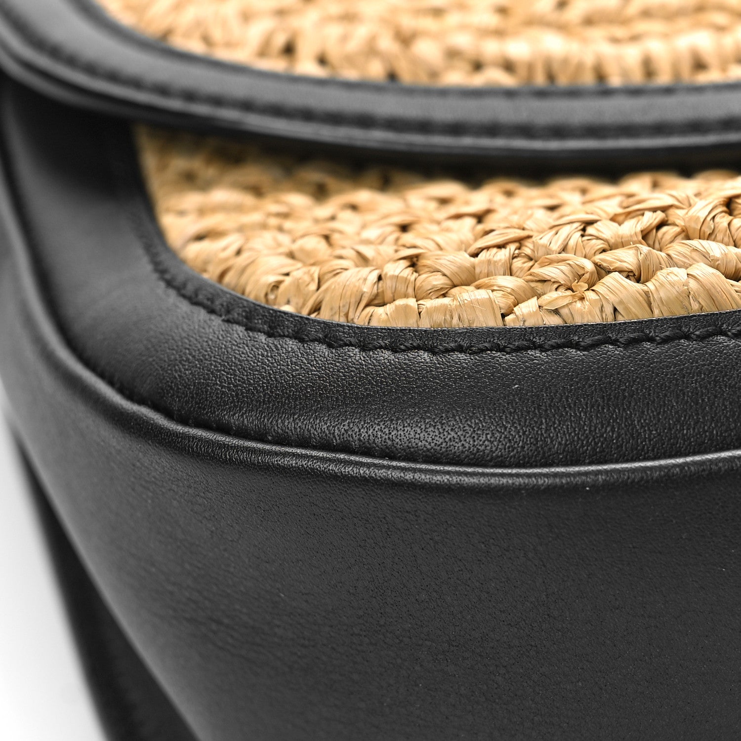 Saint Laurent Woven Raffia Monogram Kaia Satchel Tan 8 of 8