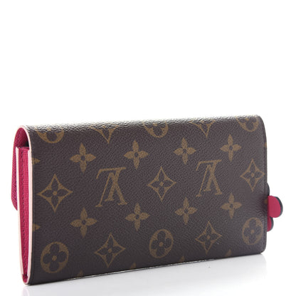 Louis Vuitton Monogram Bloom Flower Emilie Wallet 3 of 8