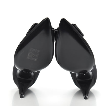 Saint Laurent Grosgrain Penelope Pumps 36 Black 5 of 9
