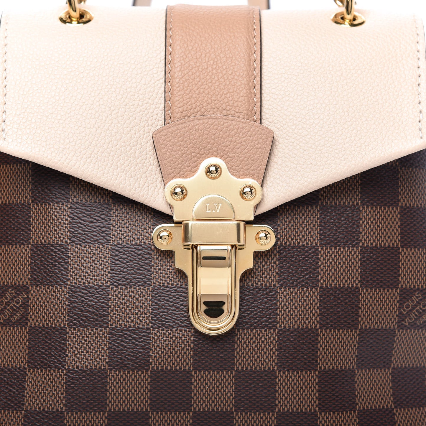 Damier Ebene Clapton Backpack Creme