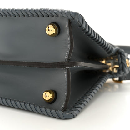 Fendi Vitello King Shiny Nappa Intreccio Petite Peekaboo I SEE U Satchel Tempesta 11 of 11