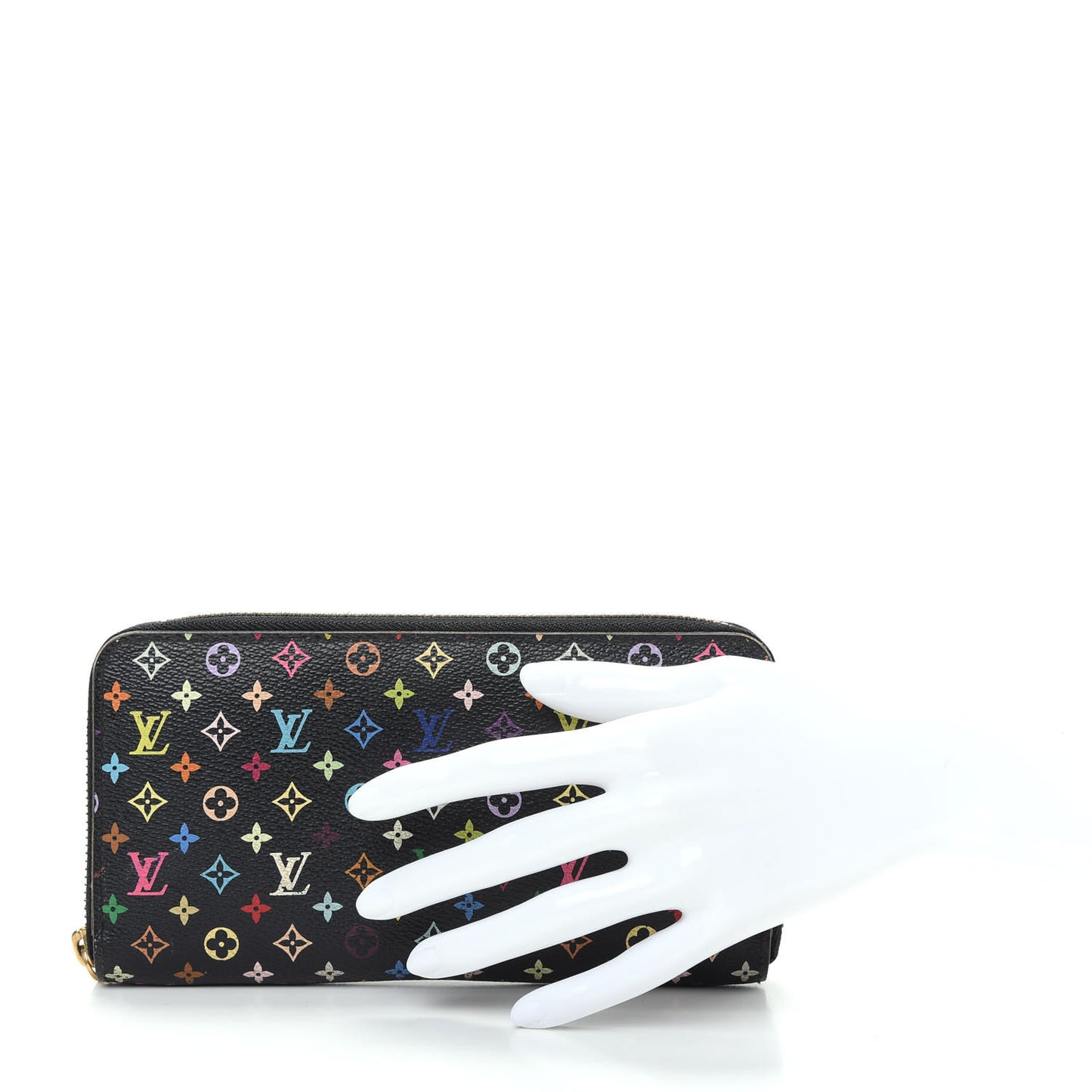 Monogram Multicolor Zippy Wallet Black Violet