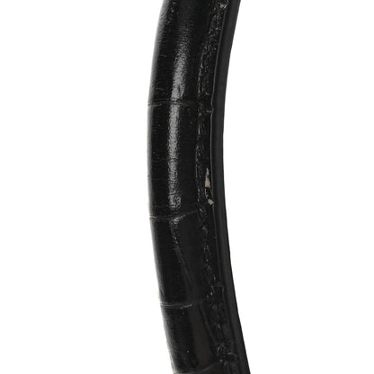 Saint Laurent Calfskin Crocodile Embossed Baby Sac De Jour Black 11 of 13