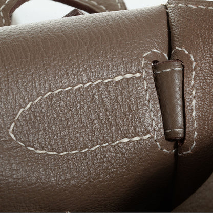 Hermes Taurillon Clemence Jypsiere 34 Etoupe 5 of 23