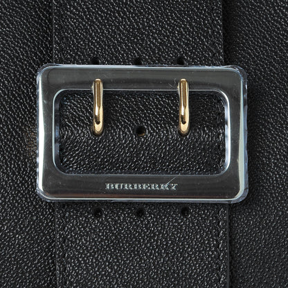Burberry Soft Grain Calfskin Medium Buckle Tote Black 11 of 11