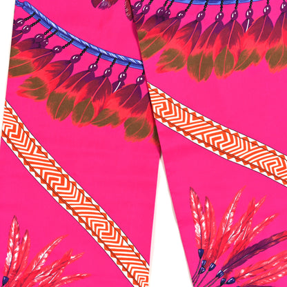 Hermes Silk Brazil Maxi Twilly Fuchsia 3 of 3