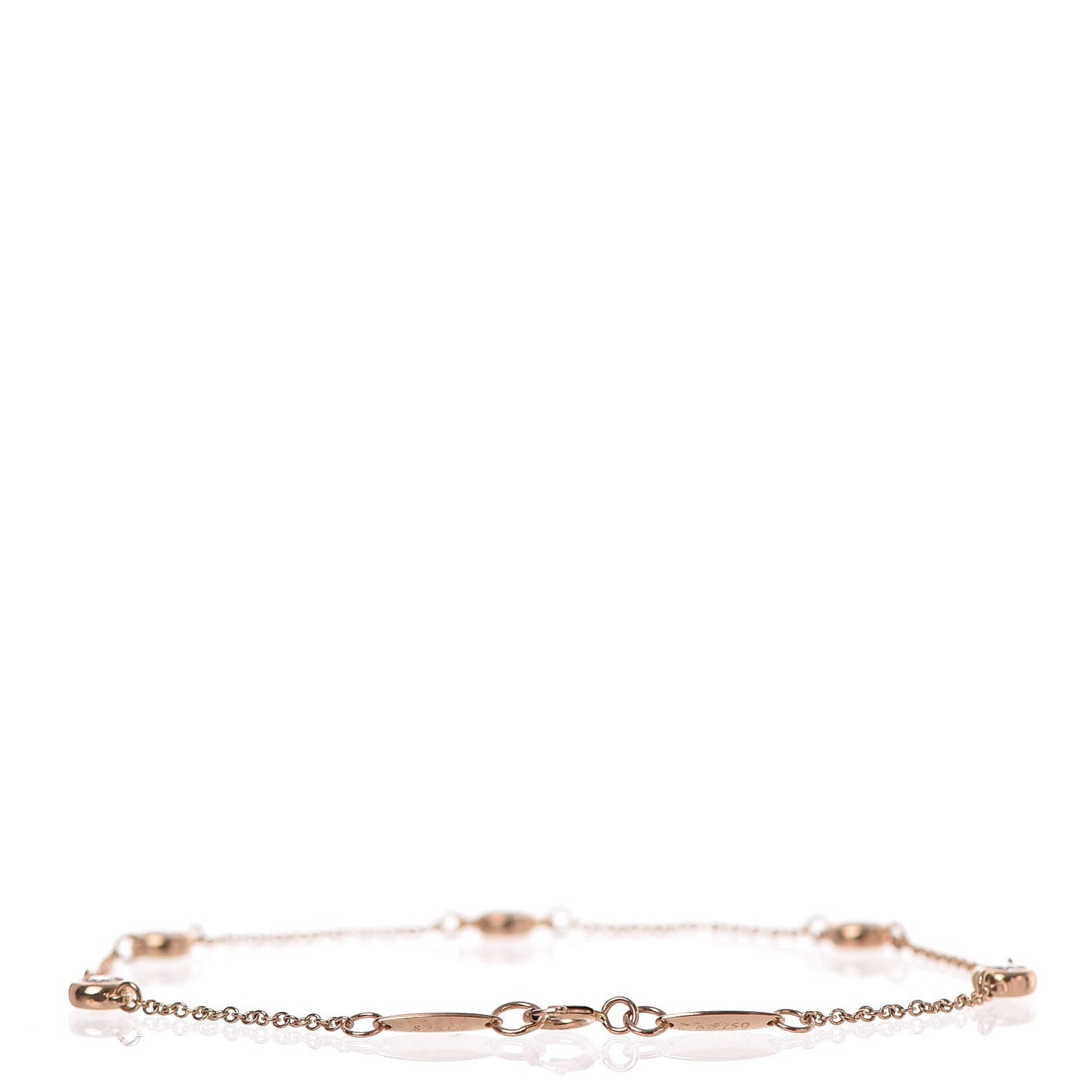 18K Rose Gold Diamond .35ct Elsa Peretti Diamonds by the Yard Bracelet