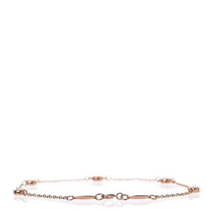 Tiffany 18K Rose Gold Diamond .35ct Elsa Peretti Diamonds by the Yard Bracelet 3 of 7