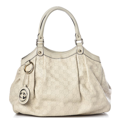Gucci Guccissima Medium Sukey Tote Mystic White 1 of 11