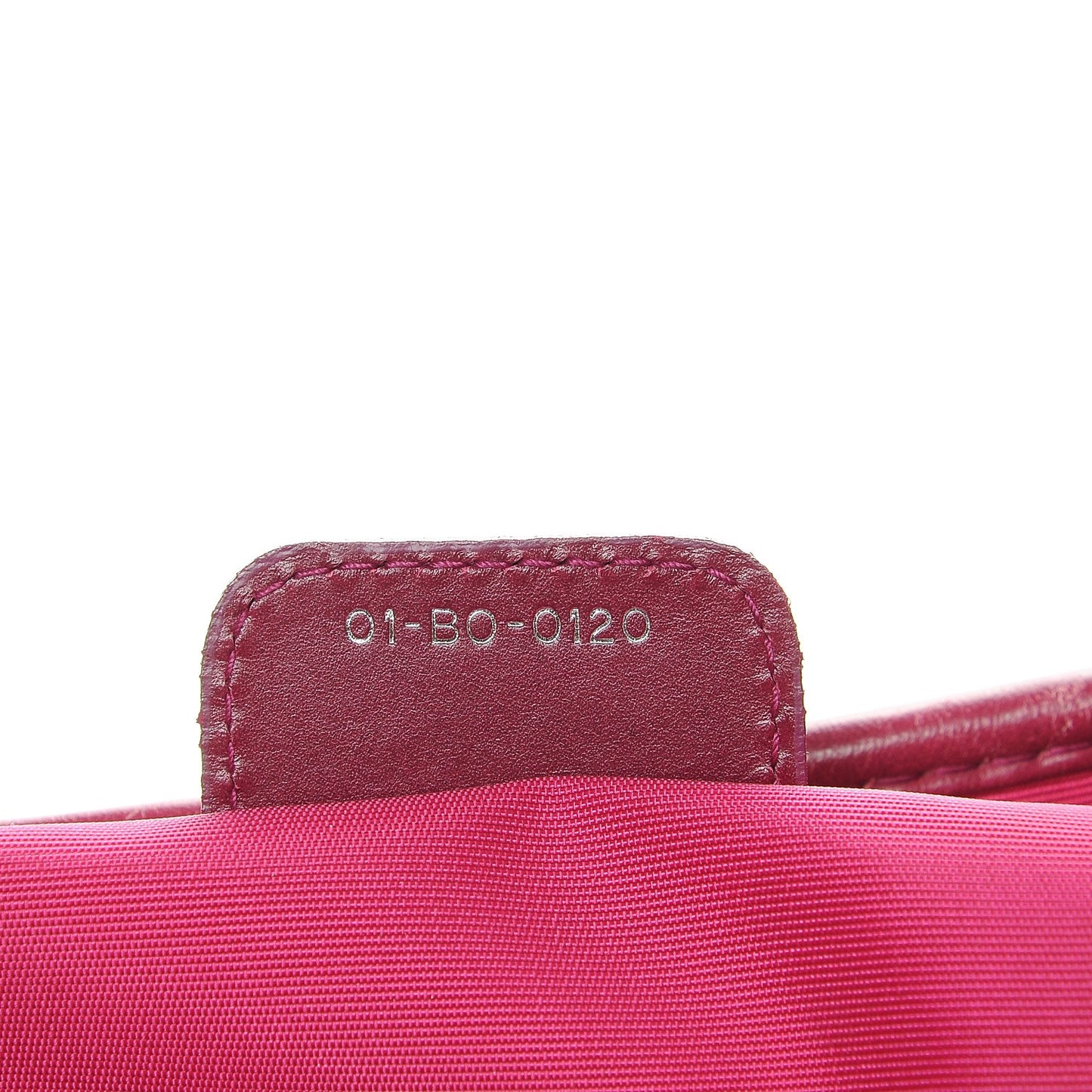 Coated Canvas Cannage Small Panarea Tote Fuchsia