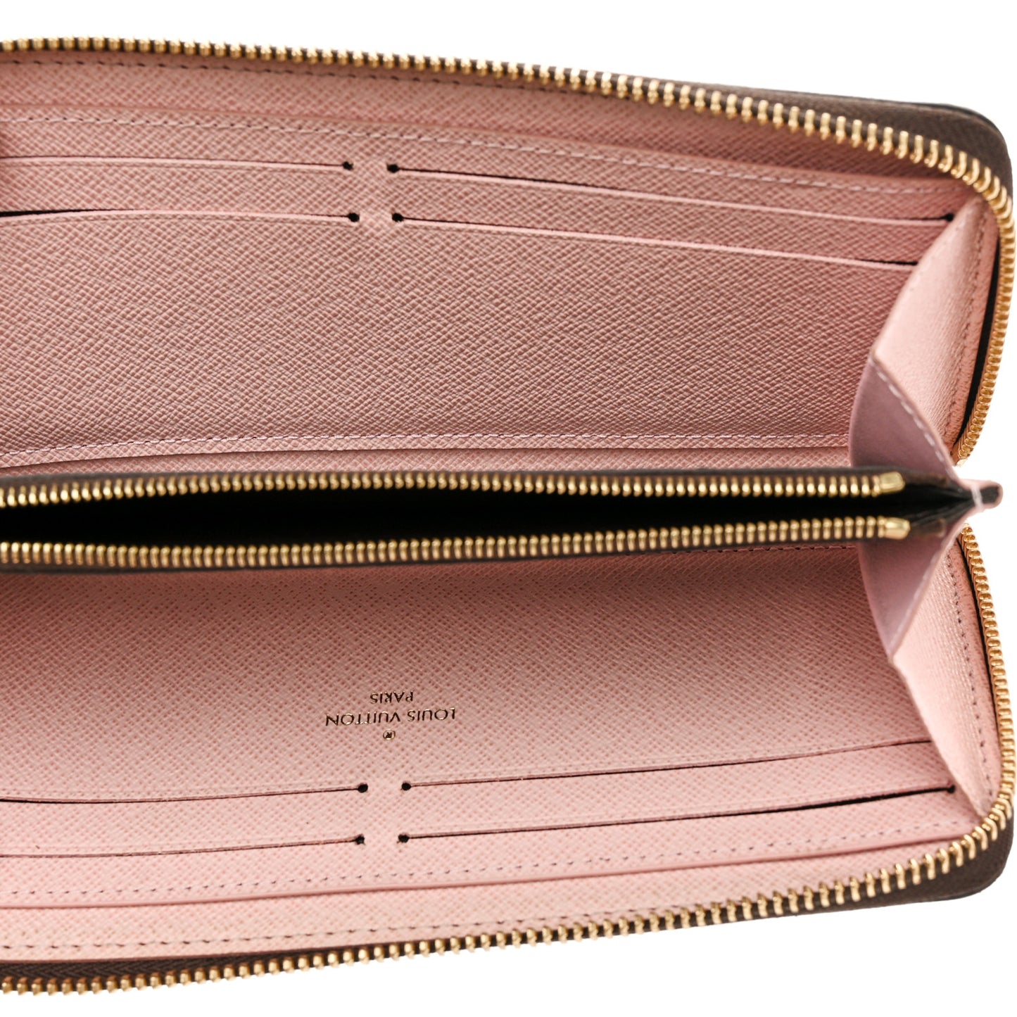 Monogram Clemence Wallet Rose Ballerine