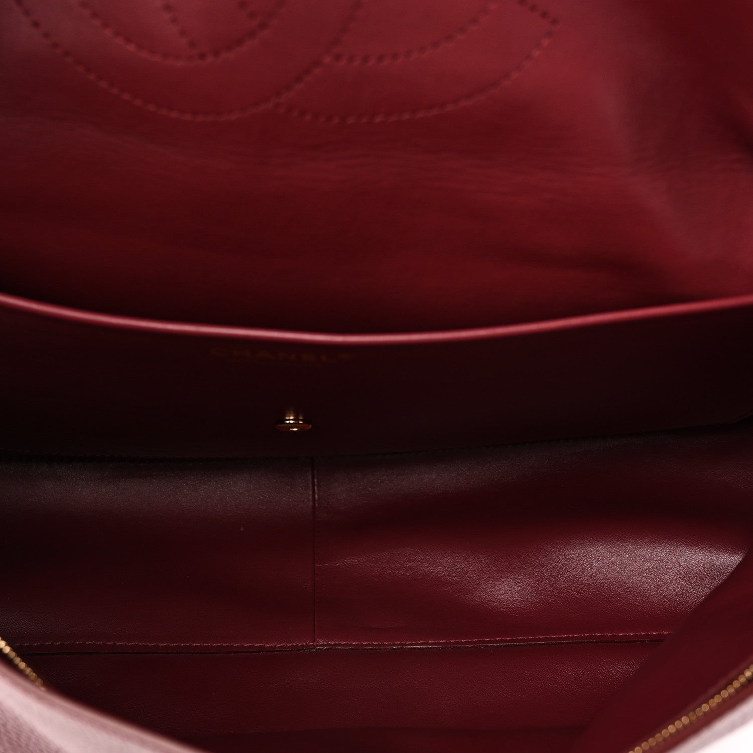 Chanel Grained Calfskin Souplissimo Maxi Flap Burgundy 5 of 11