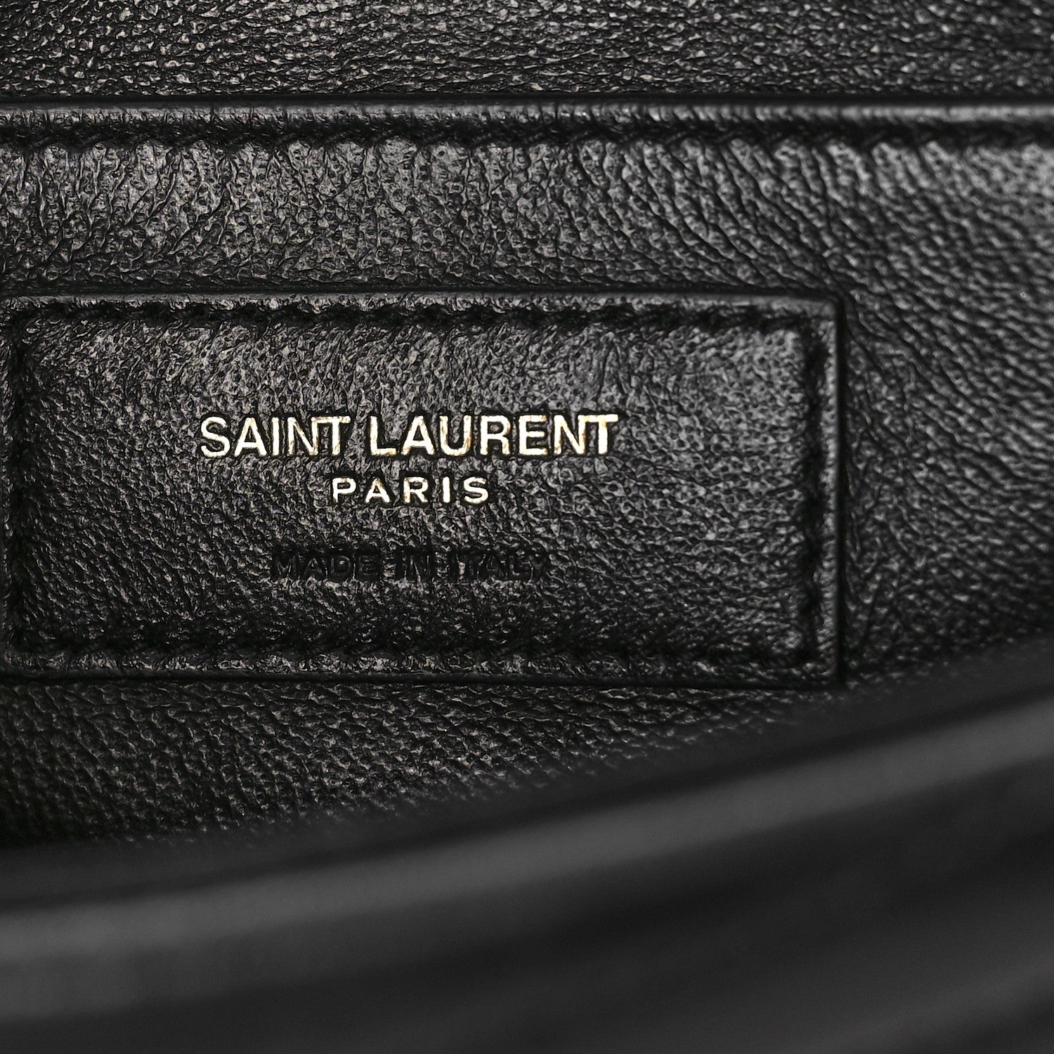 Saint Laurent Lambskin Matelasse Chevron Monogram Small Sulpice Bag Black 7 of 10