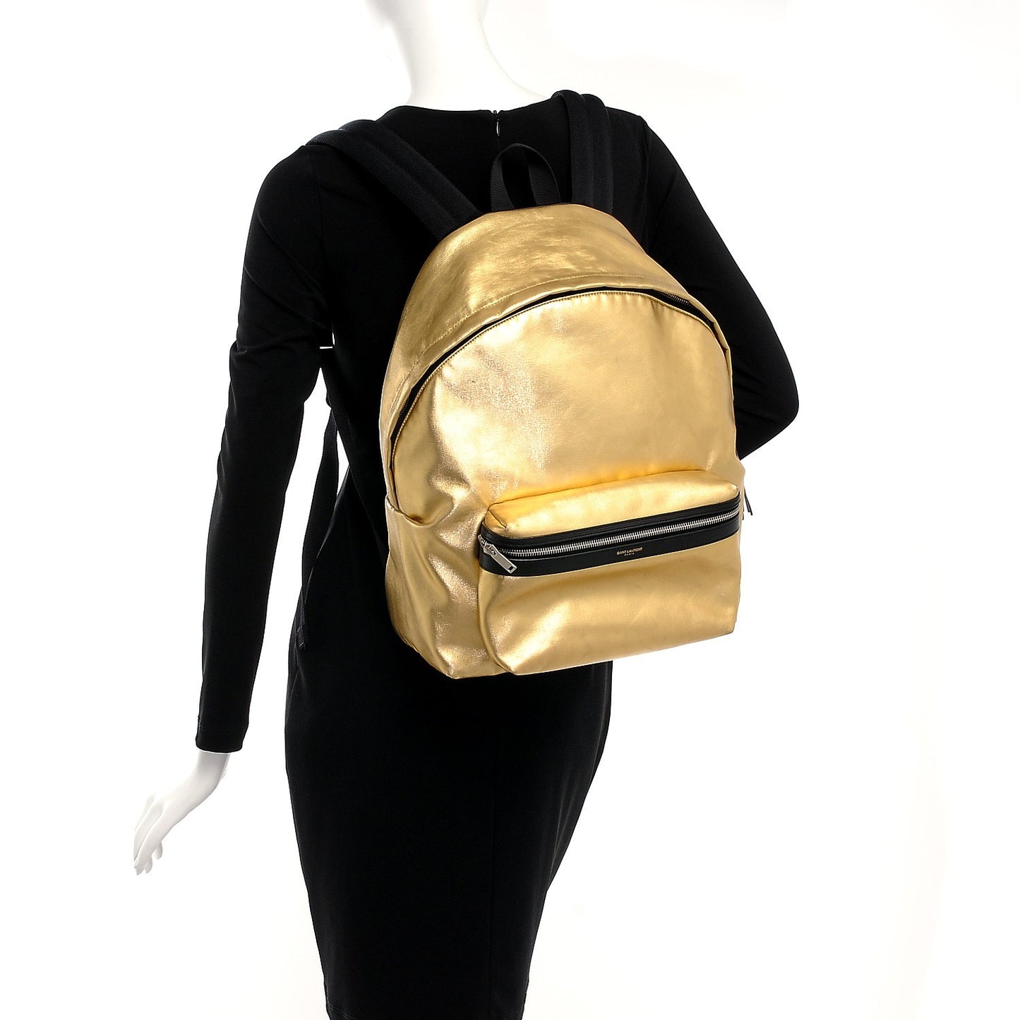 Nylon Metallic Hunting Backpack Gold