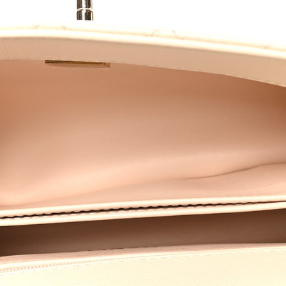 Chanel Caviar Quilted Mini Coco Handle Flap White 5 of 10