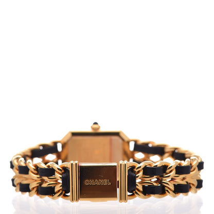 Chanel Stainless Steel Lambskin 20mm Chain Premiere Quartz Watch Gold L 4 of 8