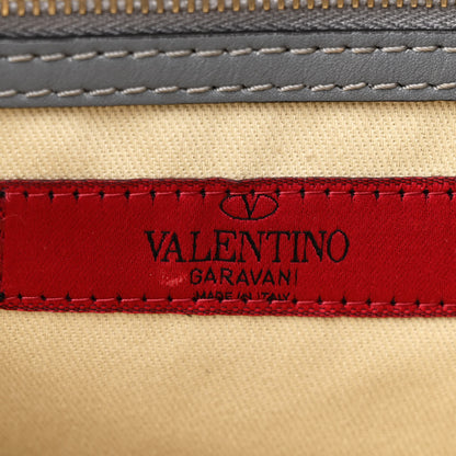 Valentino Garavani Vitello Rockstud Double Handle Tote London Stone 6 of 16