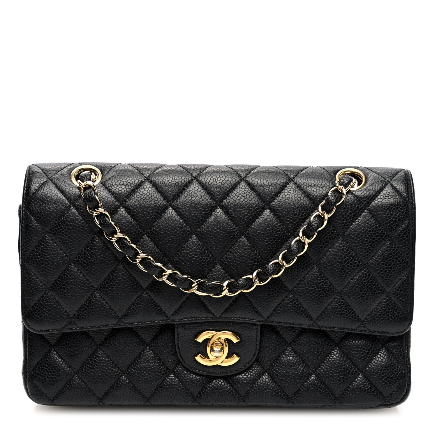 Chanel Caviar Quilted Medium Double Flap Black 1 of 10