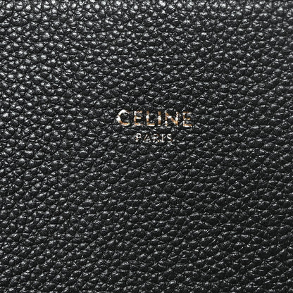Celine Soft Grained Calfskin Small Belt Cabas Phantom Black 6 of 10