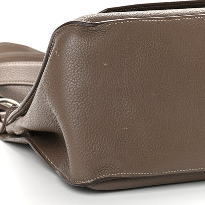Hermes Taurillon Clemence Jypsiere 37 Etoupe 8 of 11
