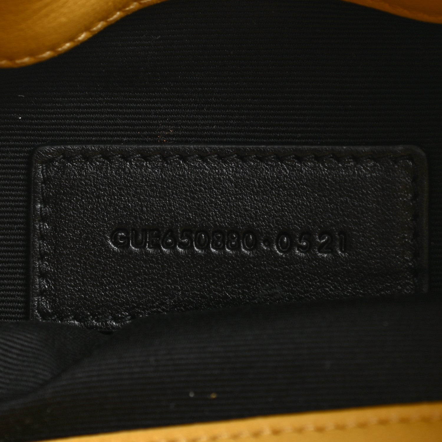 Saint Laurent Lambskin Monogram Loulou Puffer Pouch Clutch Yellow 7 of 8