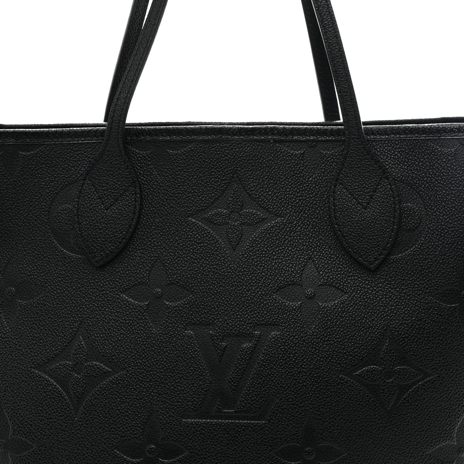 Louis Vuitton Empreinte Monogram Giant Neverfull MM Black Black 9 of 12
