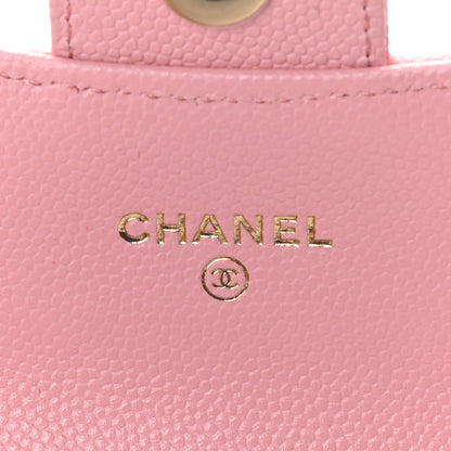 Chanel Caviar Quilted Mini Clutch With Chain Pink 6 of 10