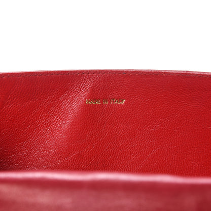 Chanel Lambskin Quilted CC Small Single Flap Red 7 of 22