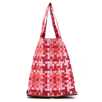 Hermes Buffle Silky Bolduc Au Carre Pop Shopper Tote Rouge H 1 of 8