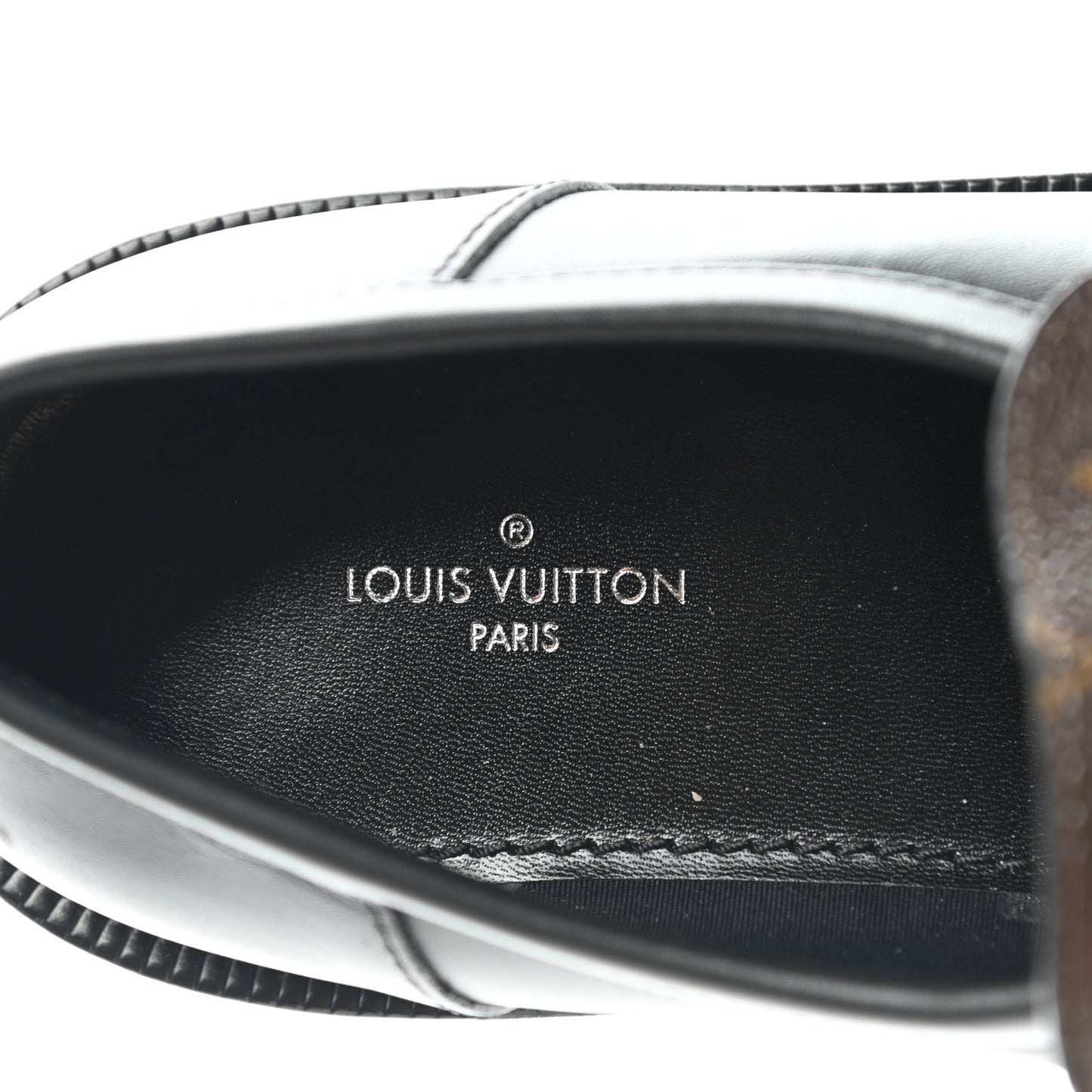 Monogram Calfskin Academy Loafers 39 Black