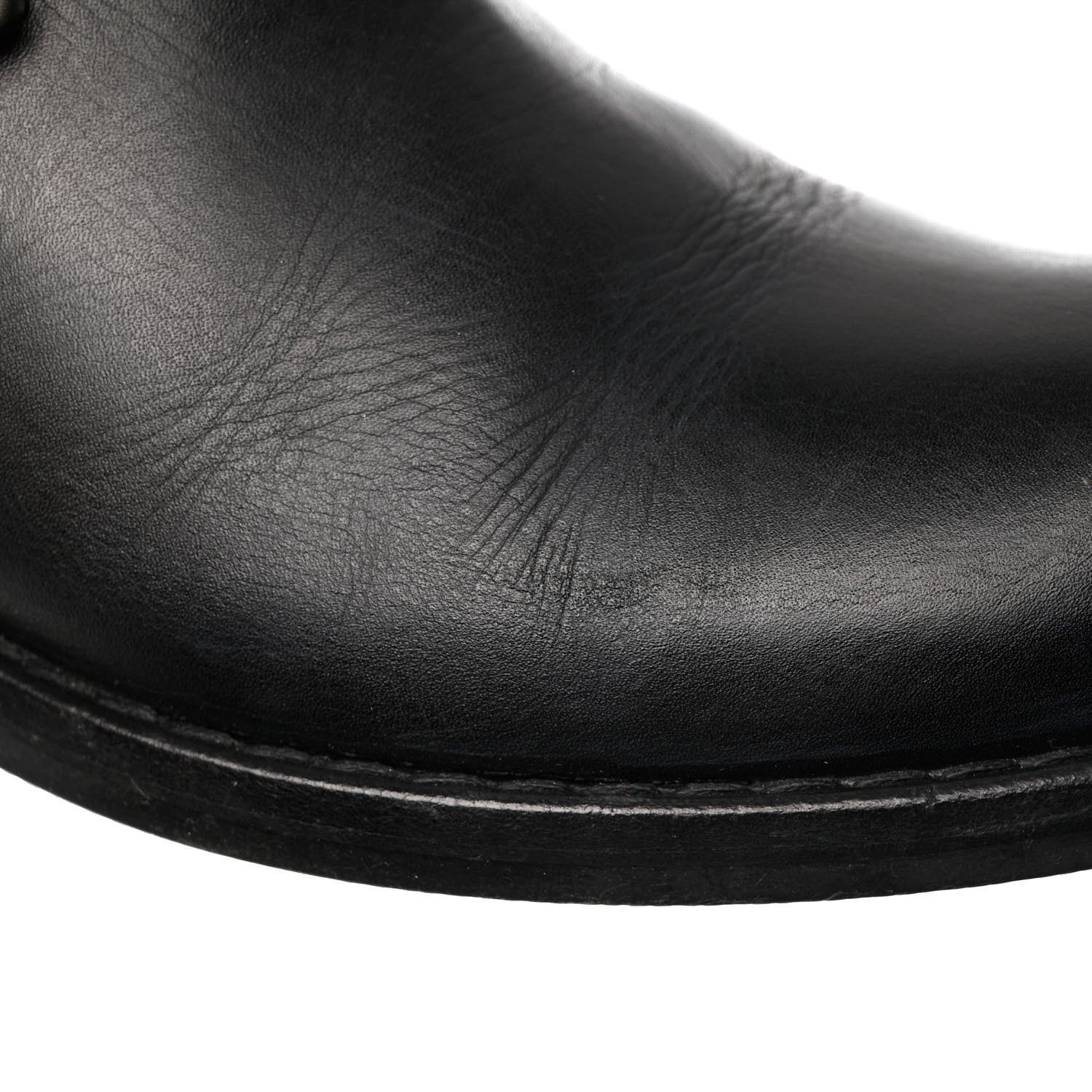 Bottega Veneta Calfskin High Zip Boots 38 Black 9 of 10