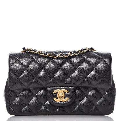 Chanel Caviar Quilted Mini Rectangular Flap Black 1 of 8