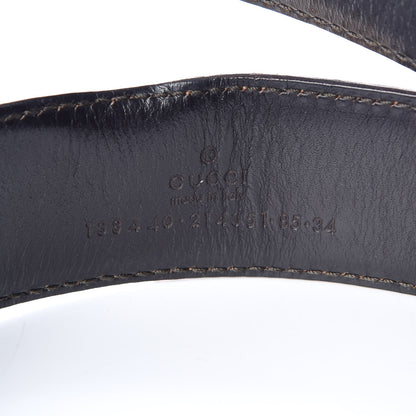 Gucci Ostrich G Buckle Belt 85 34 Tan 4 of 9